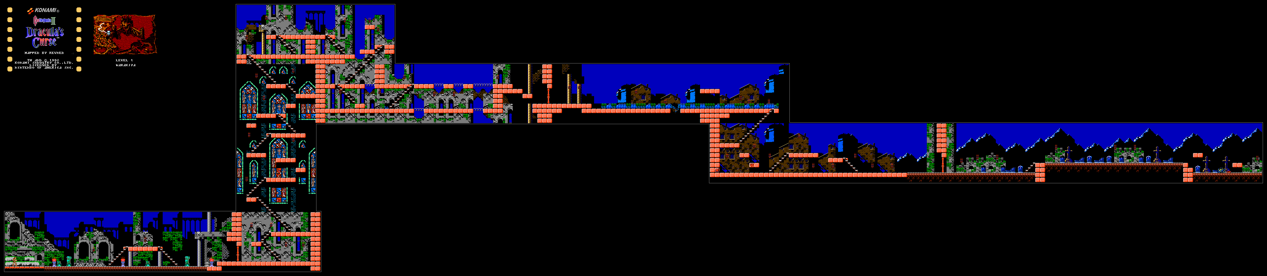 Castlevania Iii Draculas Curse Revneds Video Game Maps